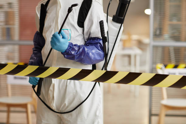 Professional Sewage Cleanup technician working in Eaton, OH